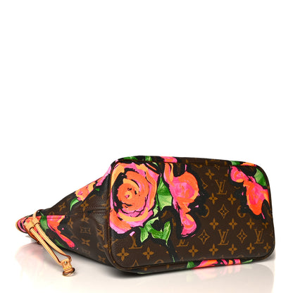 Louis Vuitton Monogram Roses Neverfull MM 4 of 13