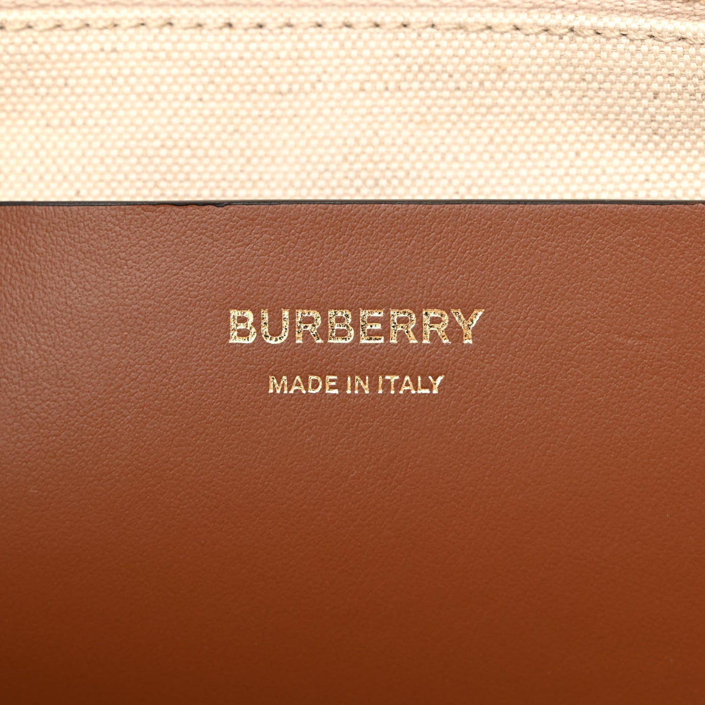 Canvas Smooth Calfskin Medium Two Tone Freya Tote Brown