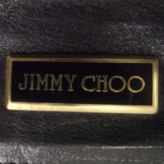 Jimmy Choo Leather Suede Mahala Black 9 of 9