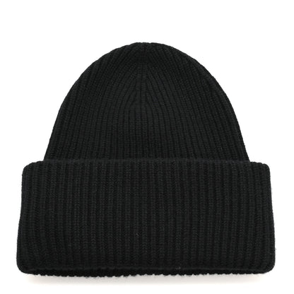 Chanel Cashmere CC Beanie Hat Black Ecru 2 of 4
