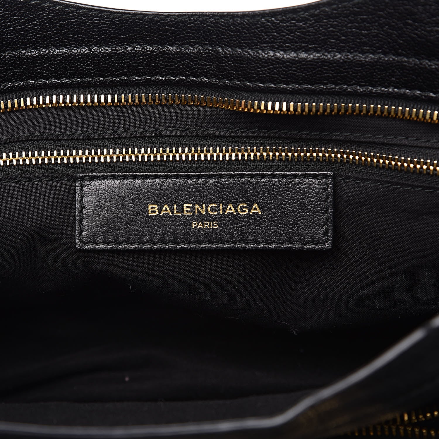 Balenciaga Chevre Gold Metallic Edge Hardware City Black 7 of 12