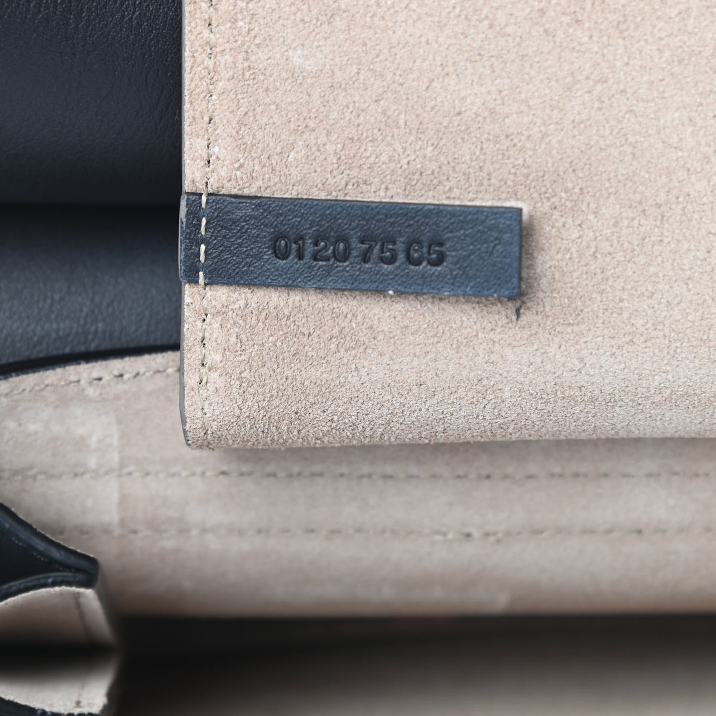 Calfskin Suede Mini Chain Faye Shoulder Bag Black
