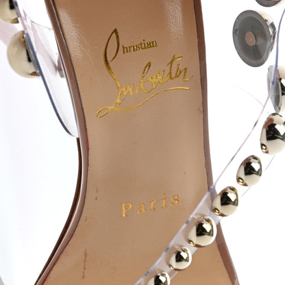 Christian Louboutin Patent PVC Corinetta 100 Sandals 36 Nude 7 of 7
