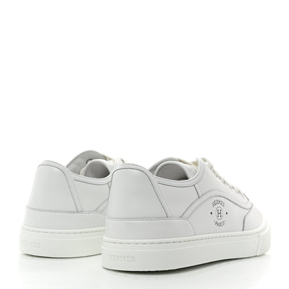 Hermes Calfskin Womens Get Sneakers 38 White 4 of 8