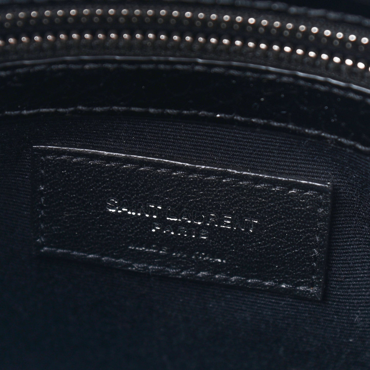 Shiny Calfskin Crocodile Embossed Small Manhattan Shopper Tote Black