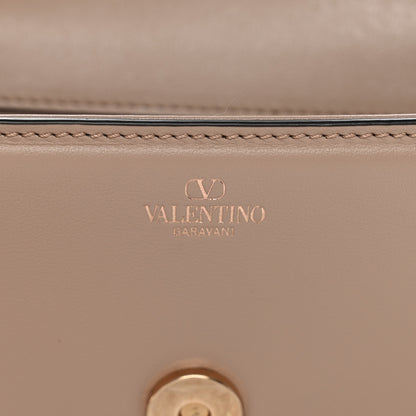 Valentino Garavani Calfskin Crystal Vlogo Small Loco Shoulder Bag Rose Cannelle 6 of 10