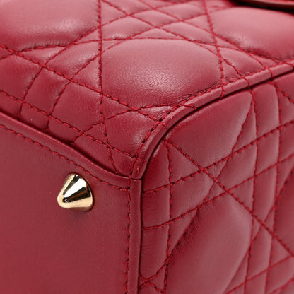 Christian Dior Lambskin Cannage Small Lucky Badges My Lady Dior Red 11 of 12