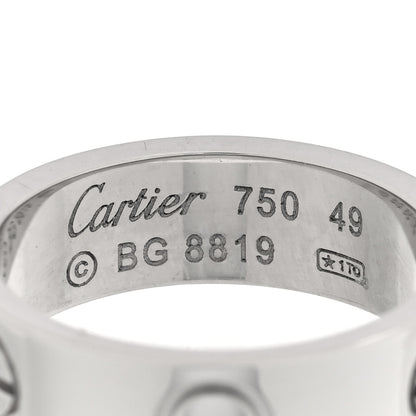 Cartier 18K White Gold 5.5mm LOVE Ring 49 5 4 of 4