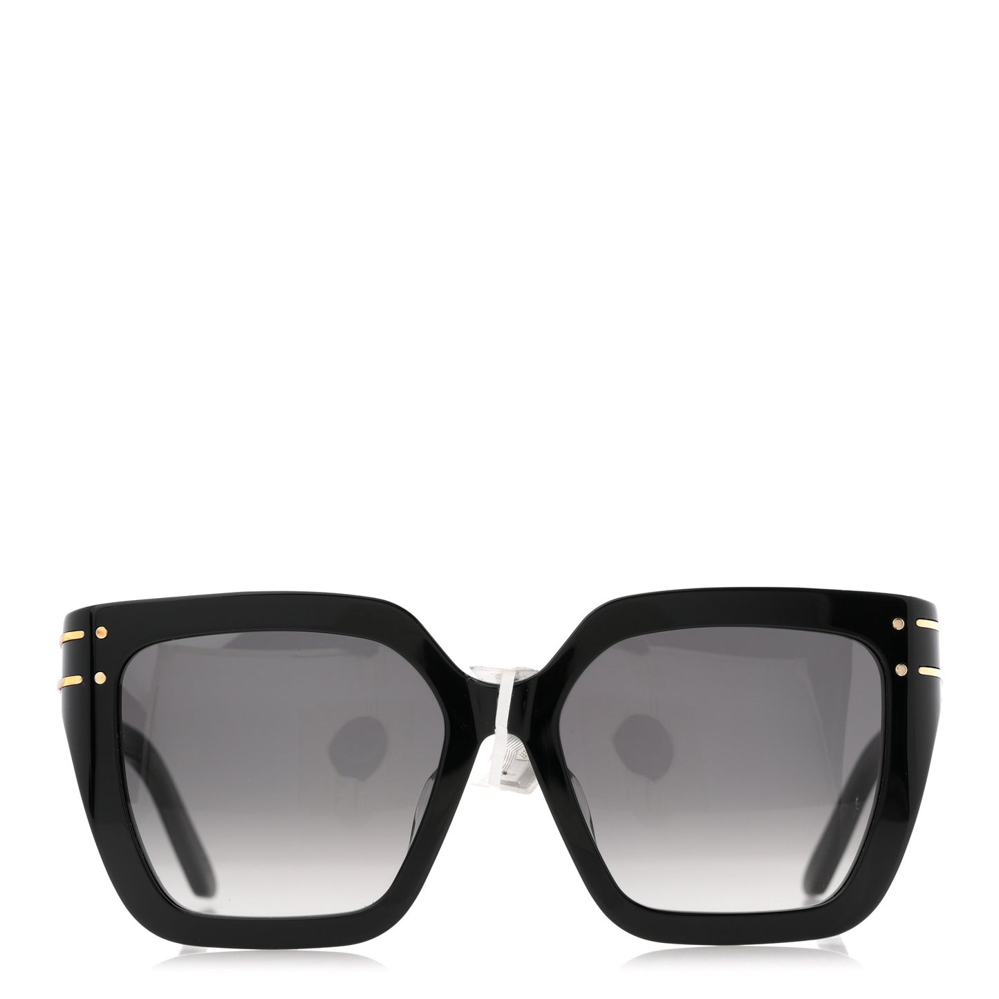 Acetate Diorsignature S10F Square Sunglasses Black