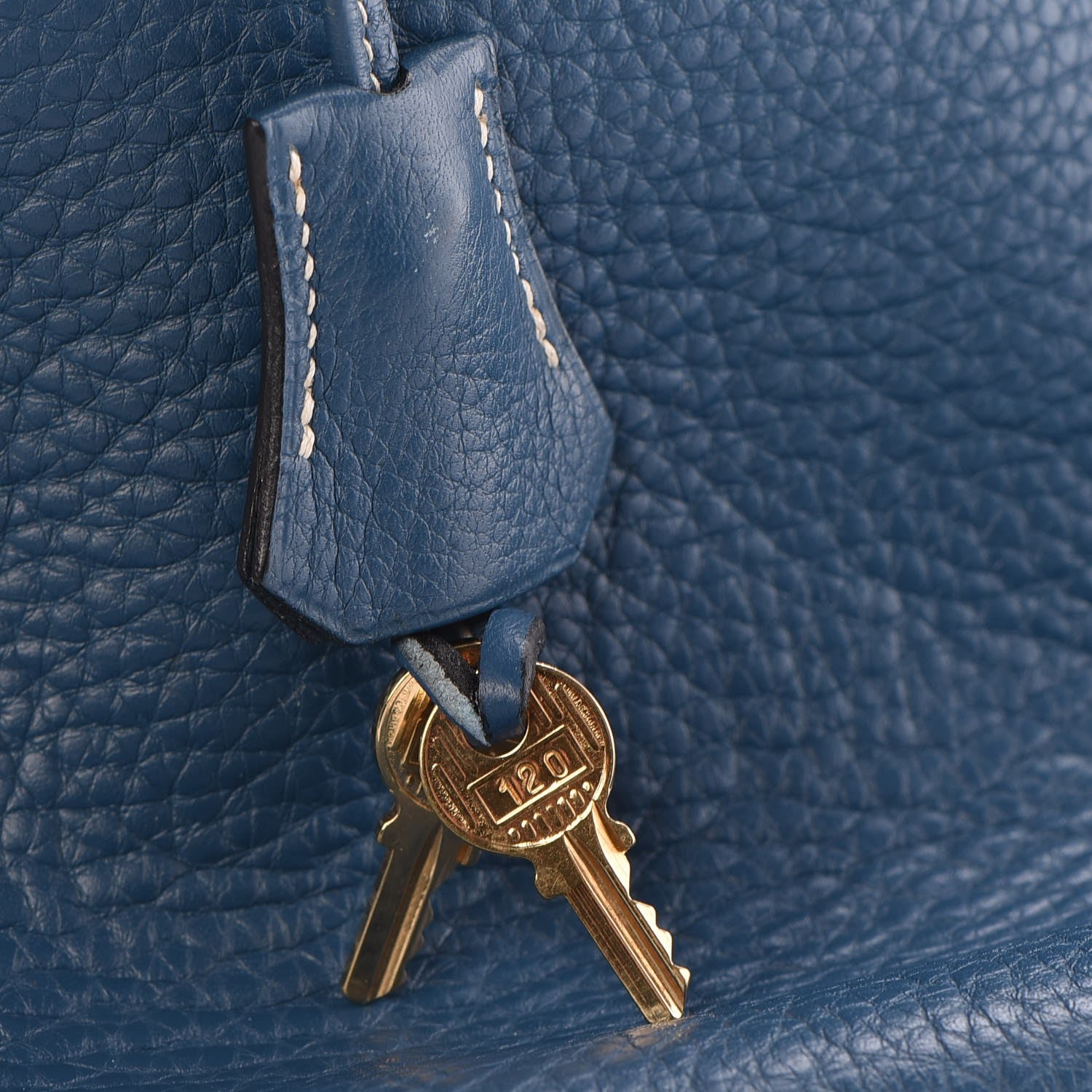 Hermes Taurillon Clemence Birkin 35 Bleu Thalassa 28 of 44