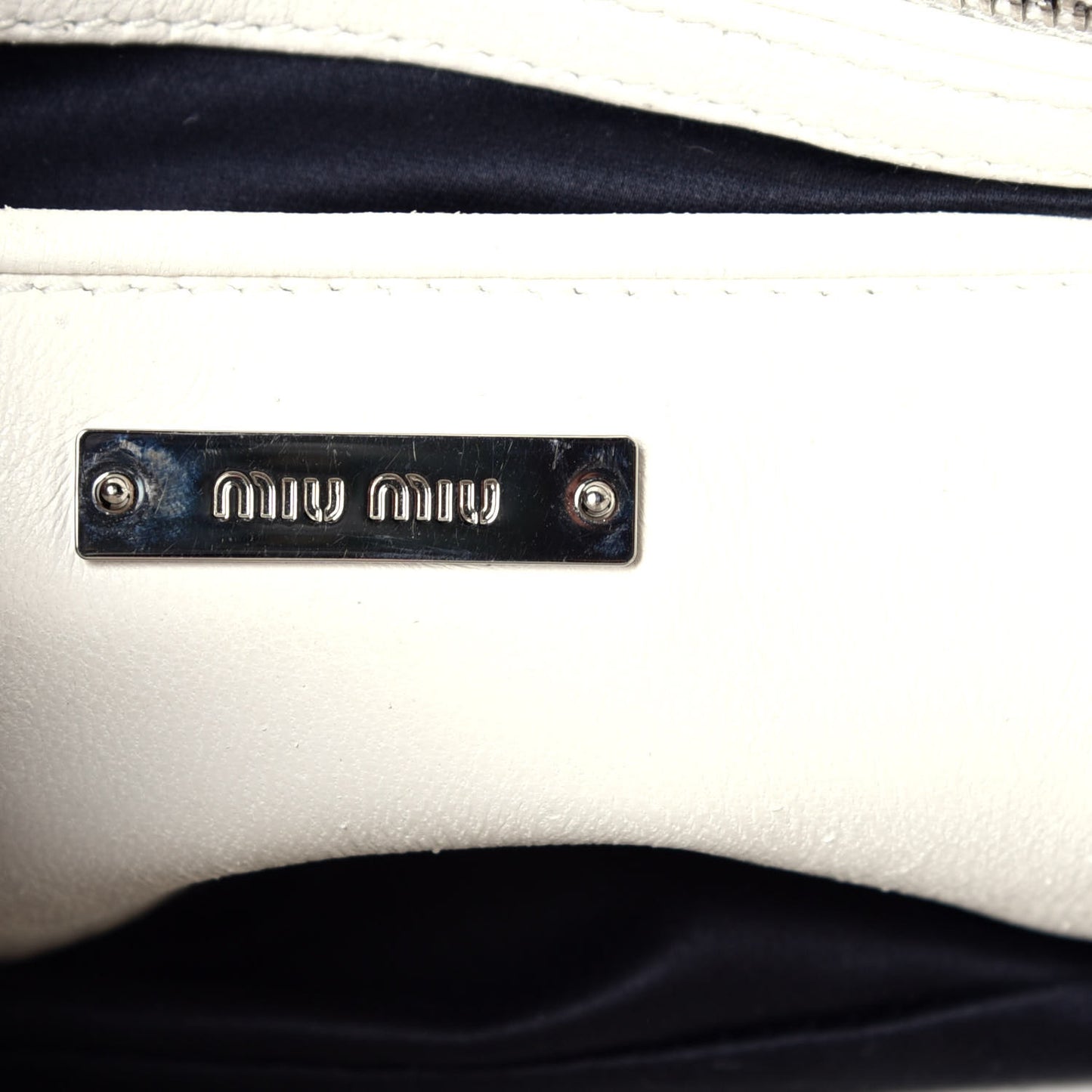 Nappa Matelasse Lux Mini Crossbody Tote Bianco