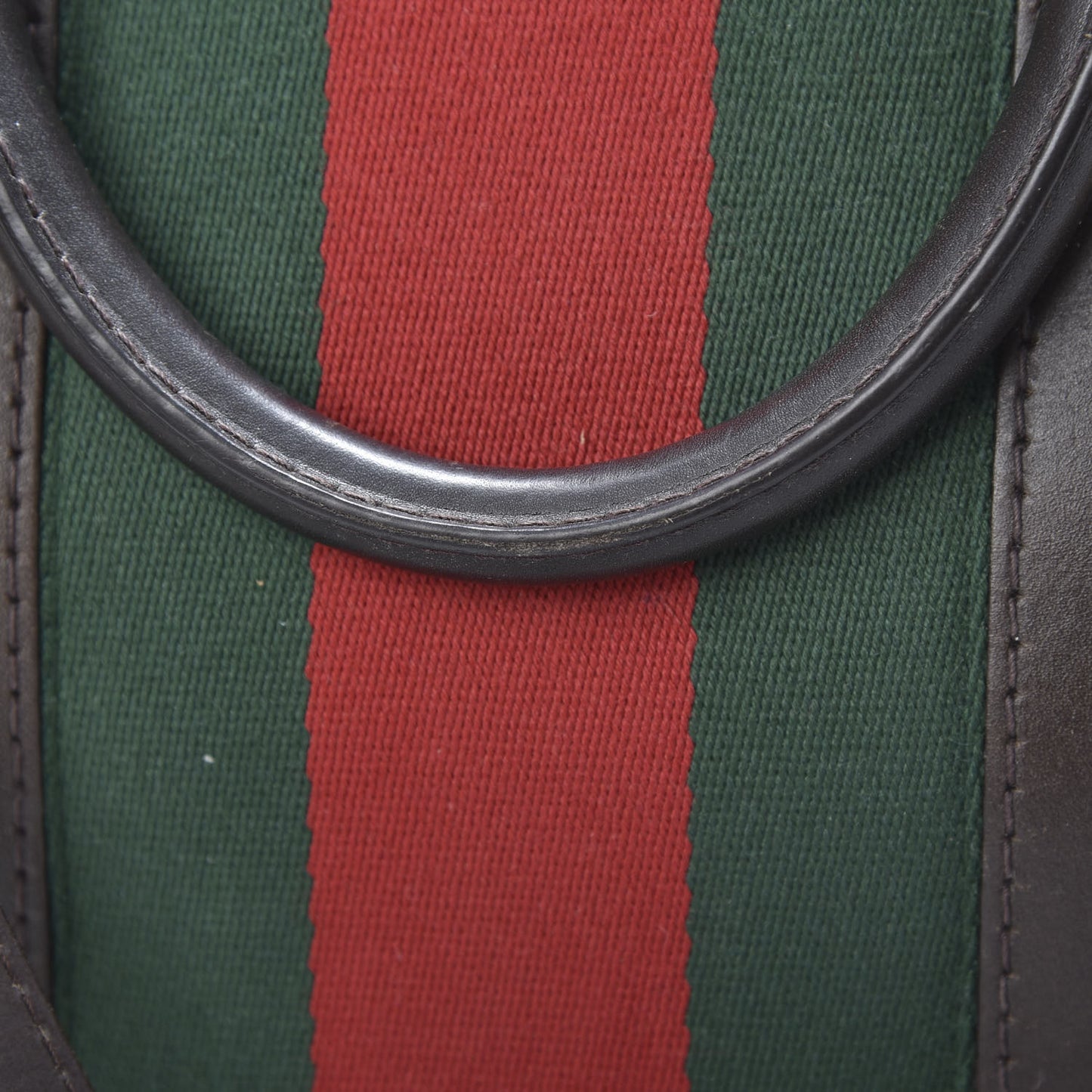 Monogram Vintage Web Medium Boston Dark Brown