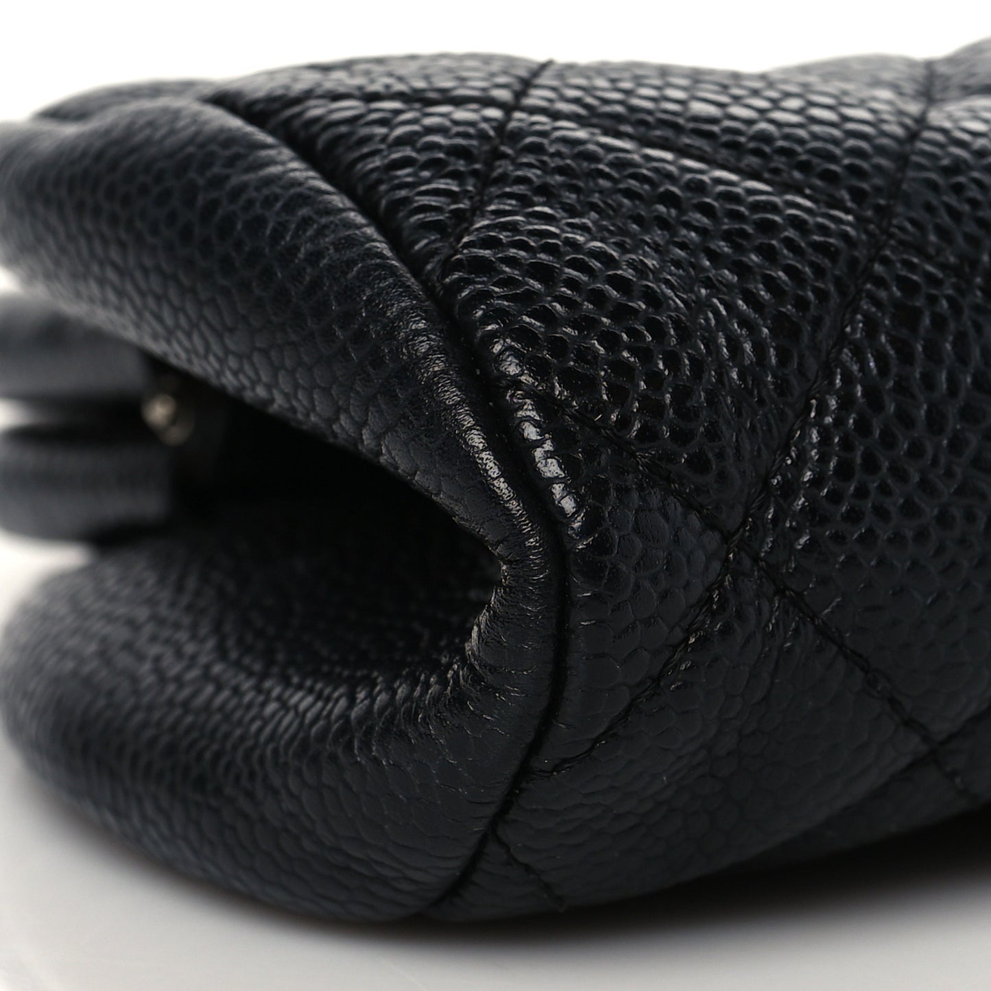 Caviar Quilted Timeless Clutch Black