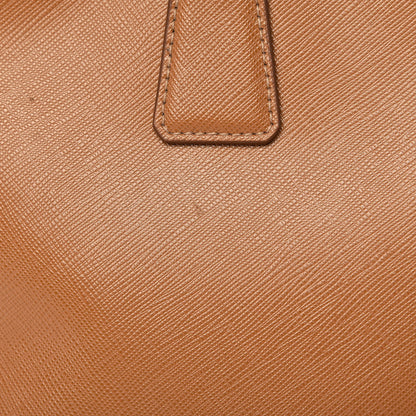 Prada Saffiano Lux Large Galleria Double Zip Tote Caramel 17 of 20