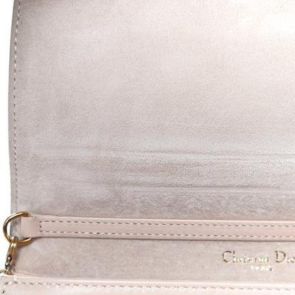 Christian Dior Calfskin Studded Diorama Wallet on Chain Pouch Nude 13 of 17