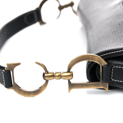 Christian Dior Calfskin Saddle Bag Black 13 of 13