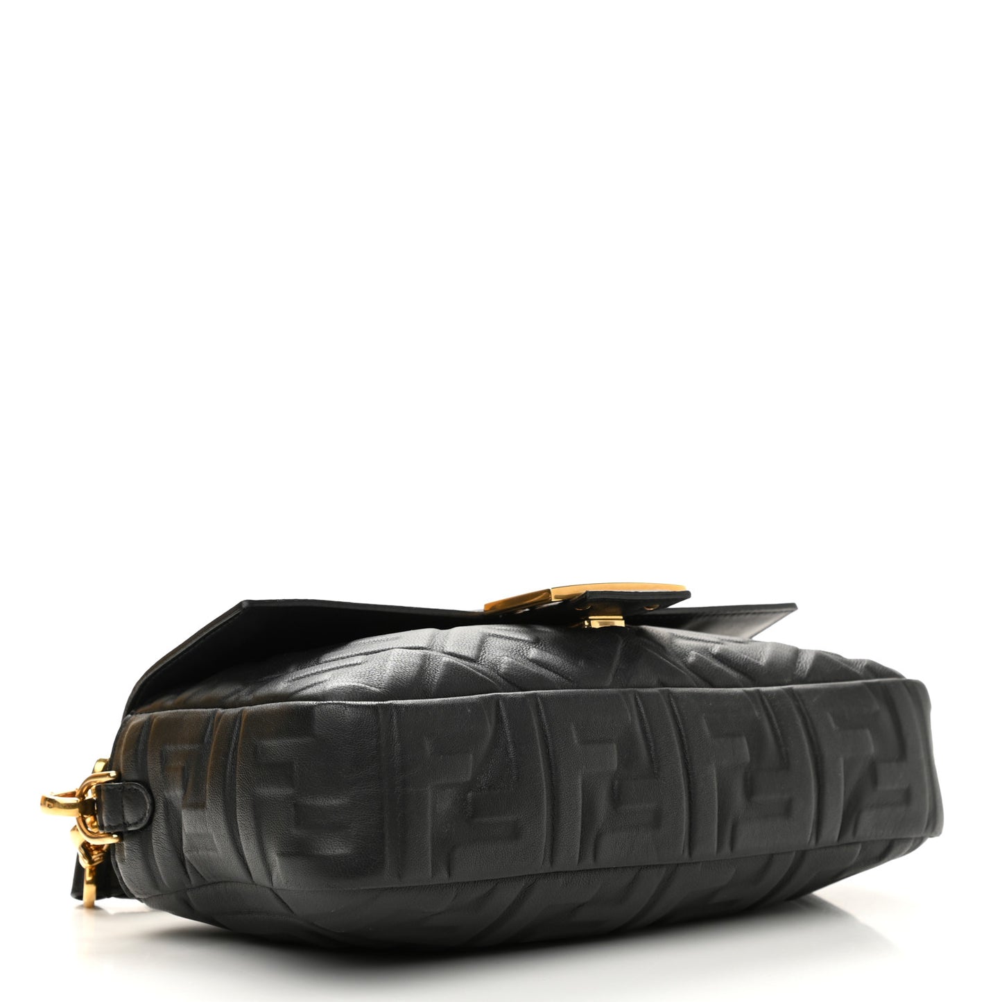 Nappa FF 1974 Embossed Baguette Black