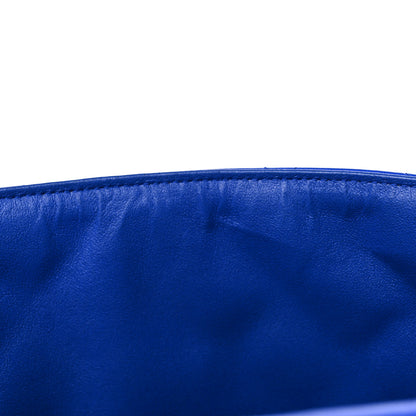 Chanel Lambskin Quilted Maxi Single Flap Blue 15 of 20