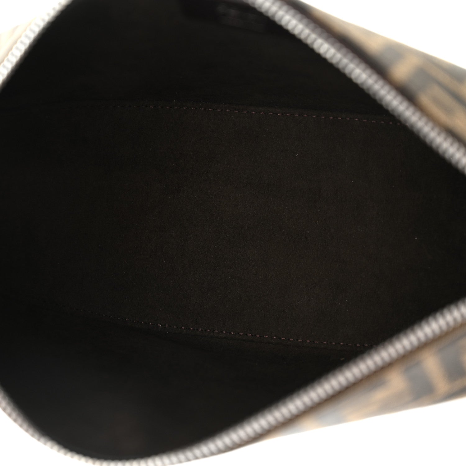 Fendi Fabric Jacquard FF Melon Bag Tobacco Black 4 of 9