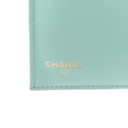 Chanel Caviar Quilted Medium Flap Wallet Light Blue 6 of 13