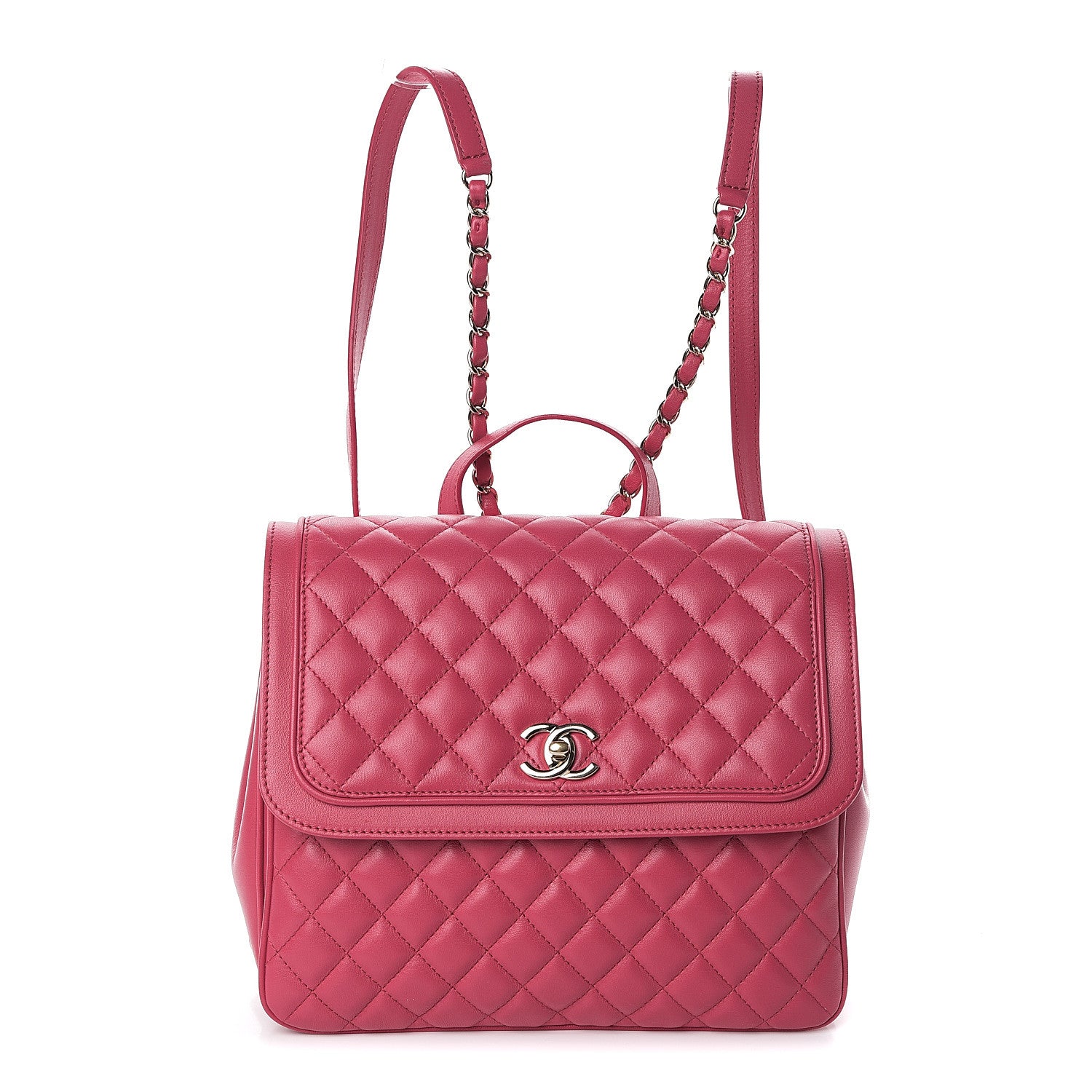 Chanel Lambskin Quilted Lovely Day Backpack Pink 1 of 9