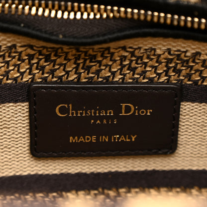 Christian Dior Canvas Medium Mizza Embroidered Lady D-Lite Beige Multicolor 6 of 14