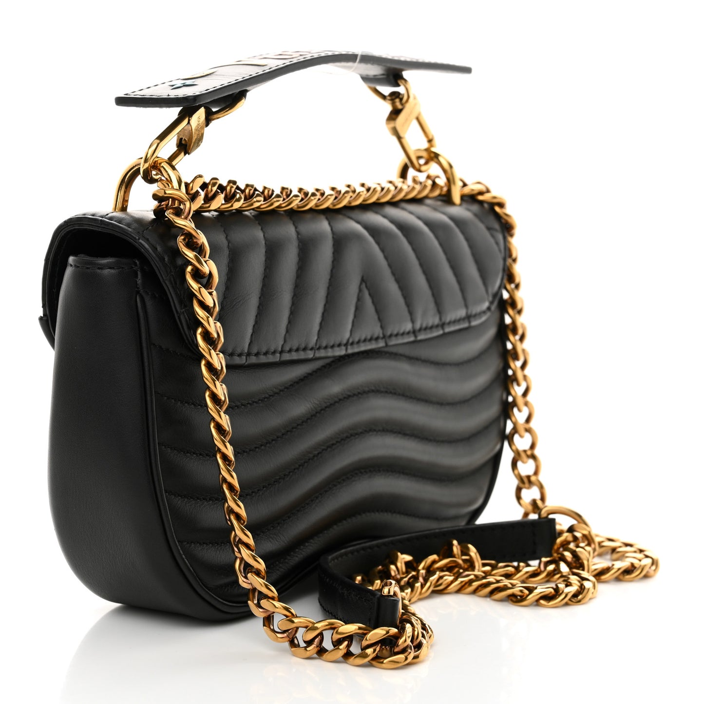 Calfskin New Wave Chain PM Black