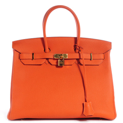 Hermes Togo Birkin 35 Orange 1 of 25