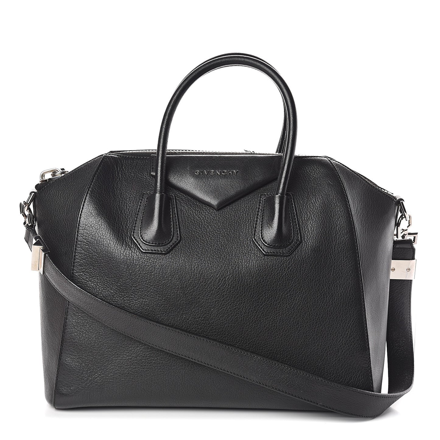 Sugar Goatskin Medium Antigona Black