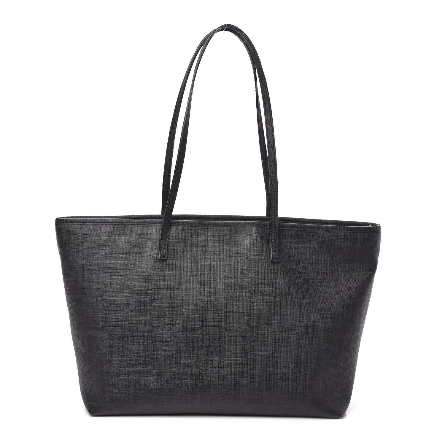 Fendi Zucca Spalmati Small Roll Tote Black 1 of 16