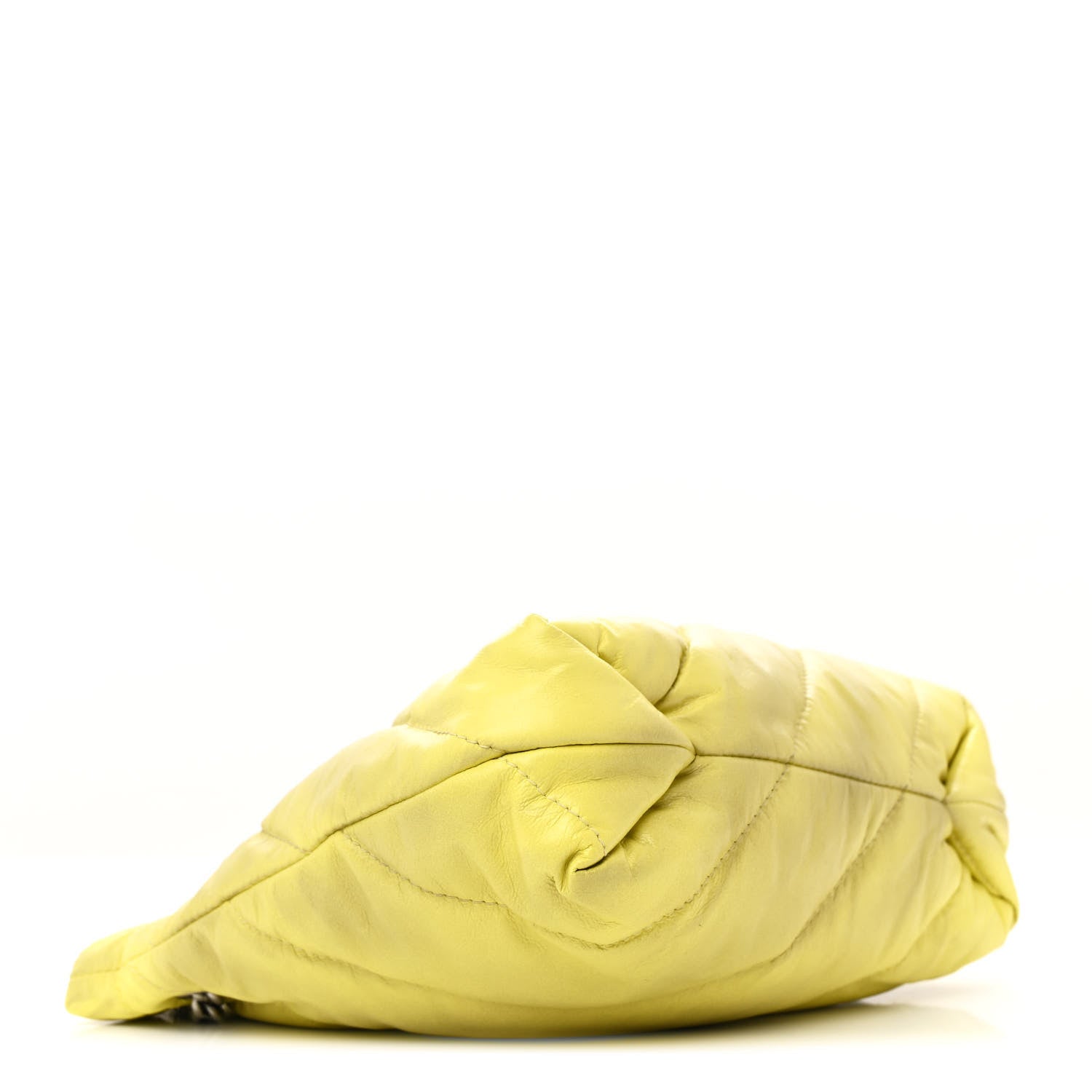 Balenciaga Crushed Calfskin Quilted Crush Small Tote Bag Citrus 4 of 13