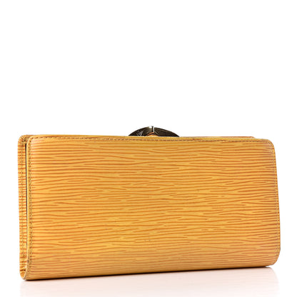 Louis Vuitton Epi Continental French Purse Wallet Tassil 3 of 15
