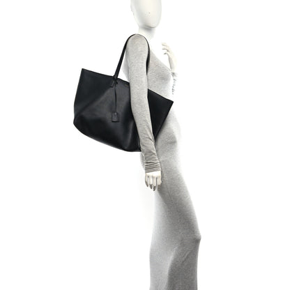 Saint Laurent Calfskin Large Shopping Tote Black 2 of 10