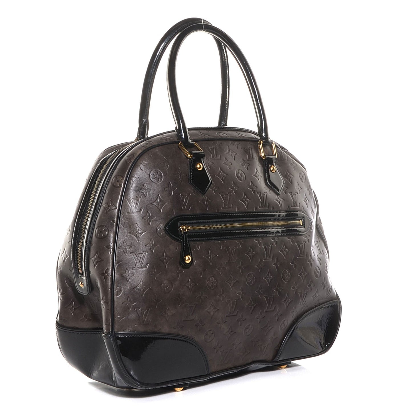 Monogram Embossed Cuir Alizee Grey