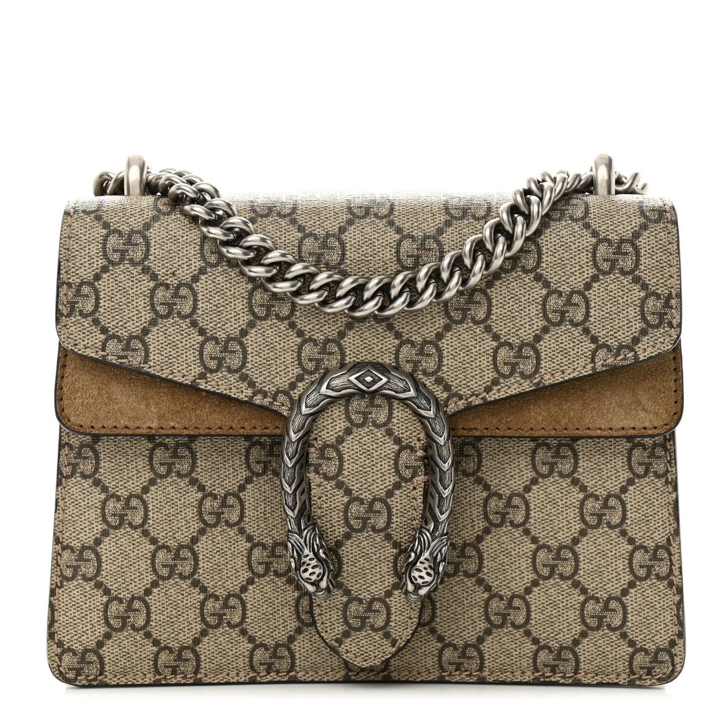 GG Supreme Monogram Mini Dionysus Shoulder Bag Taupe