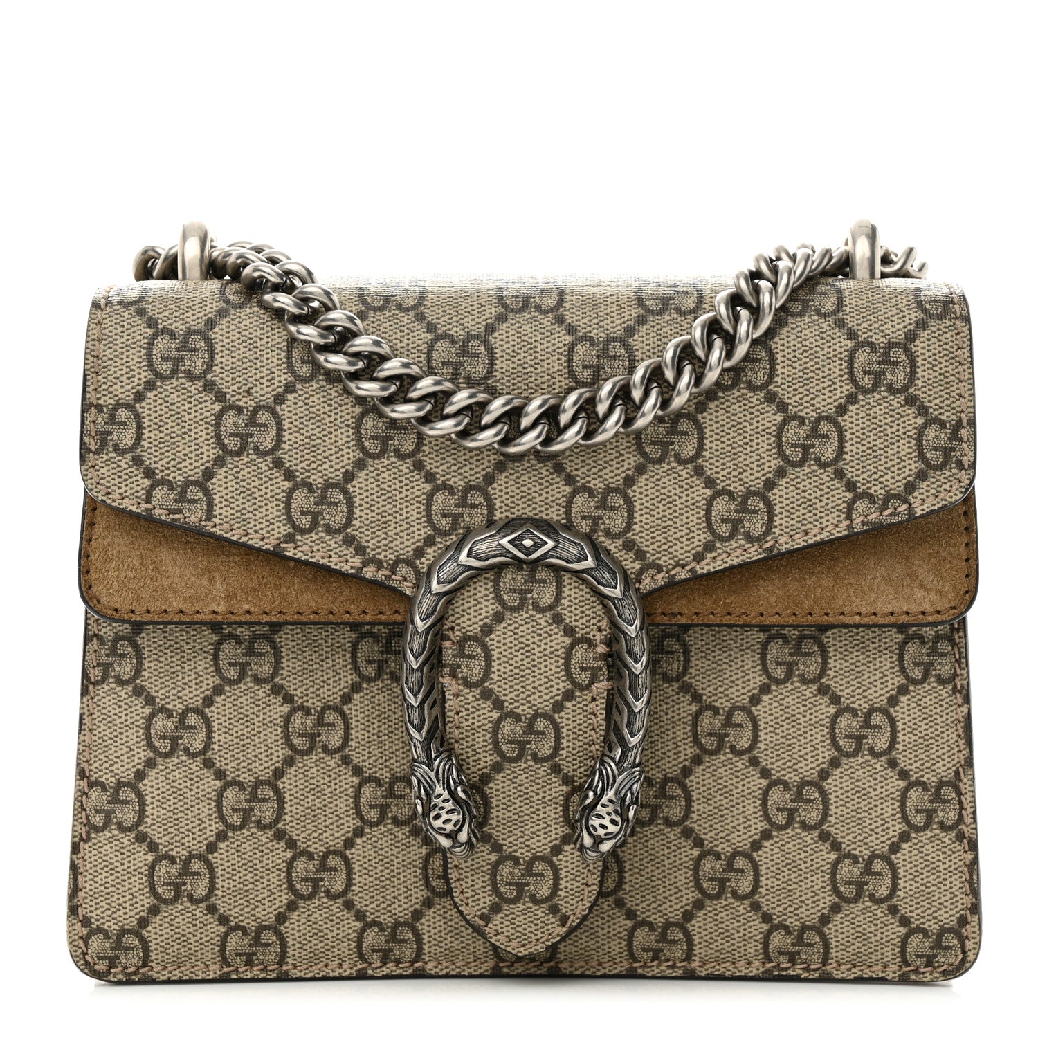 Gucci GG Supreme Monogram Mini Dionysus Shoulder Bag Taupe 1 of 13