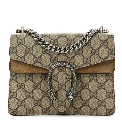 Gucci GG Supreme Monogram Mini Dionysus Shoulder Bag Taupe 1 of 13