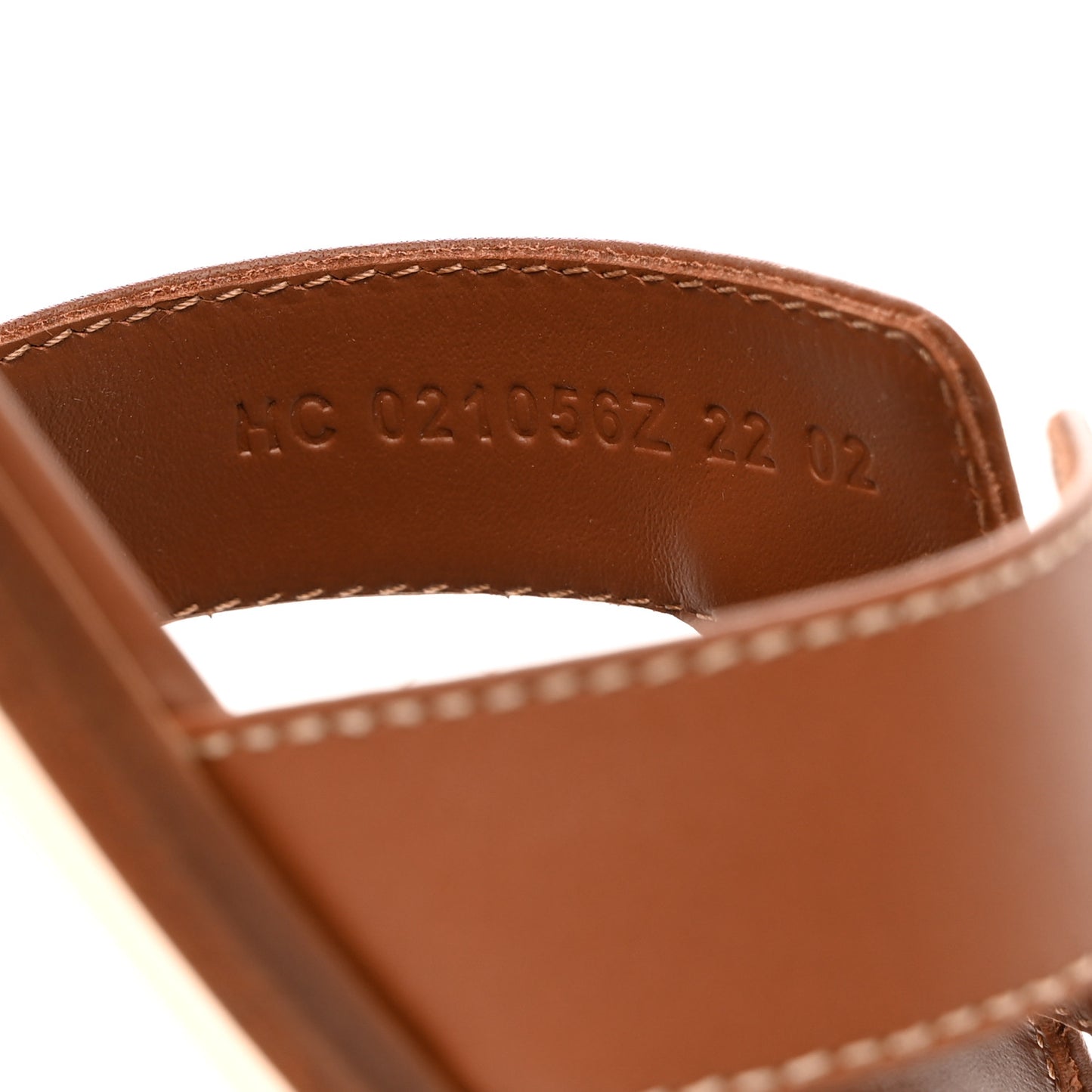 Box Calfskin Oran Sandals 37.5 Gold