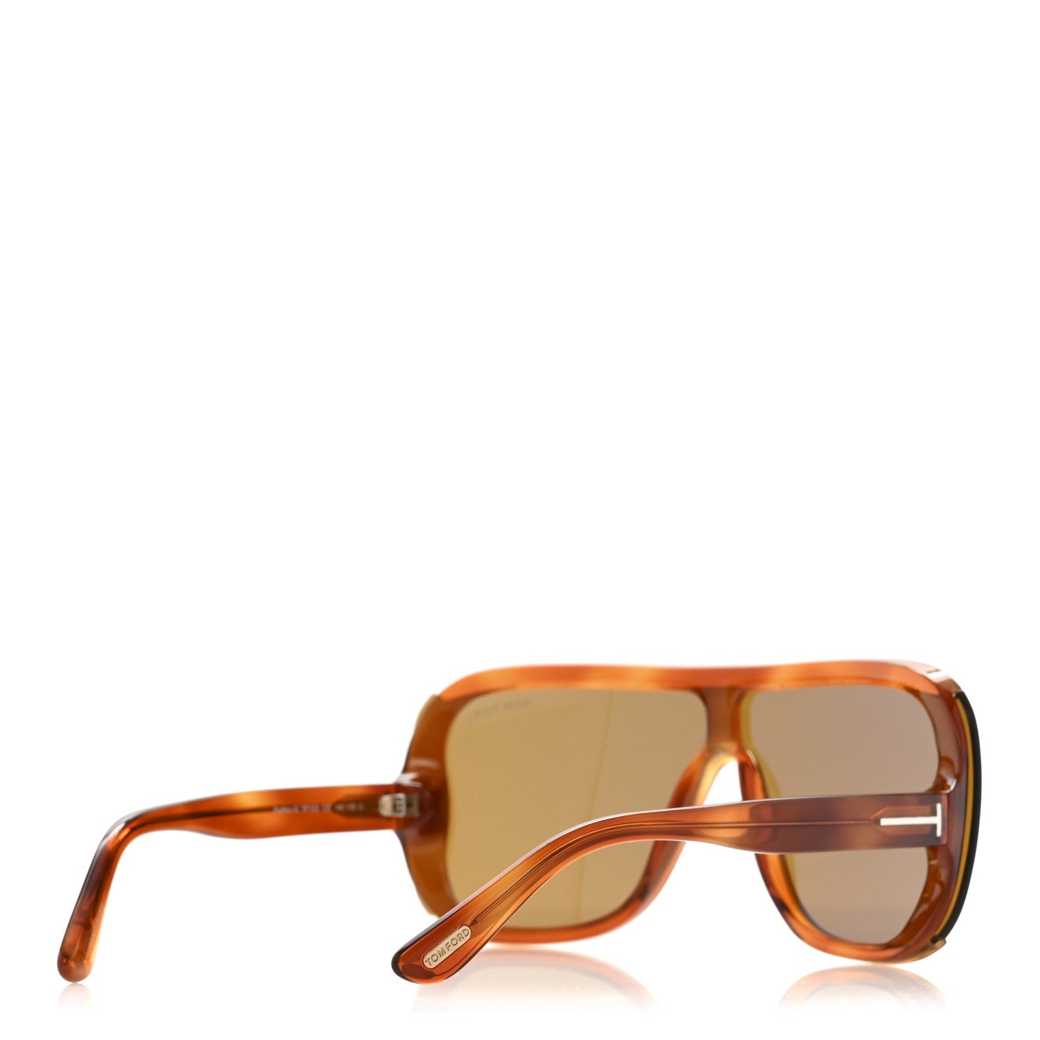 Tom Ford Porfirio Square Shield Sunglasses TF559 Tortoise 4 of 8