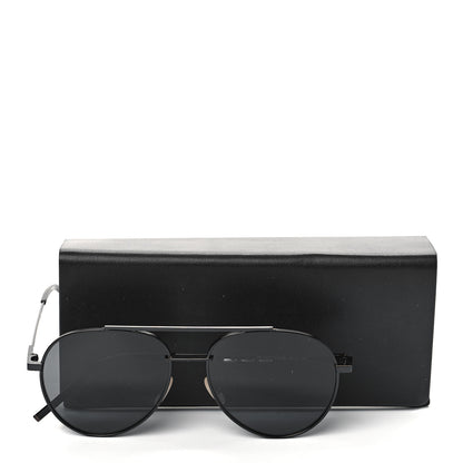Fendi Metal Aviator Sunglasses FF0222/S Black 7 of 7