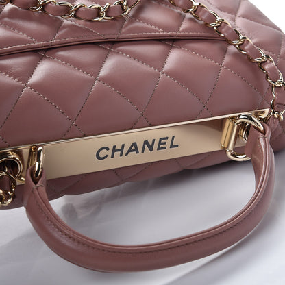 Chanel Lambskin Quilted Medium Trendy CC Flap Dual Handle Bag Pink 8 of 9