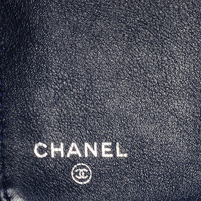 Chanel Caviar Large Zip Pocket Wallet Navy Blue 6 of 8