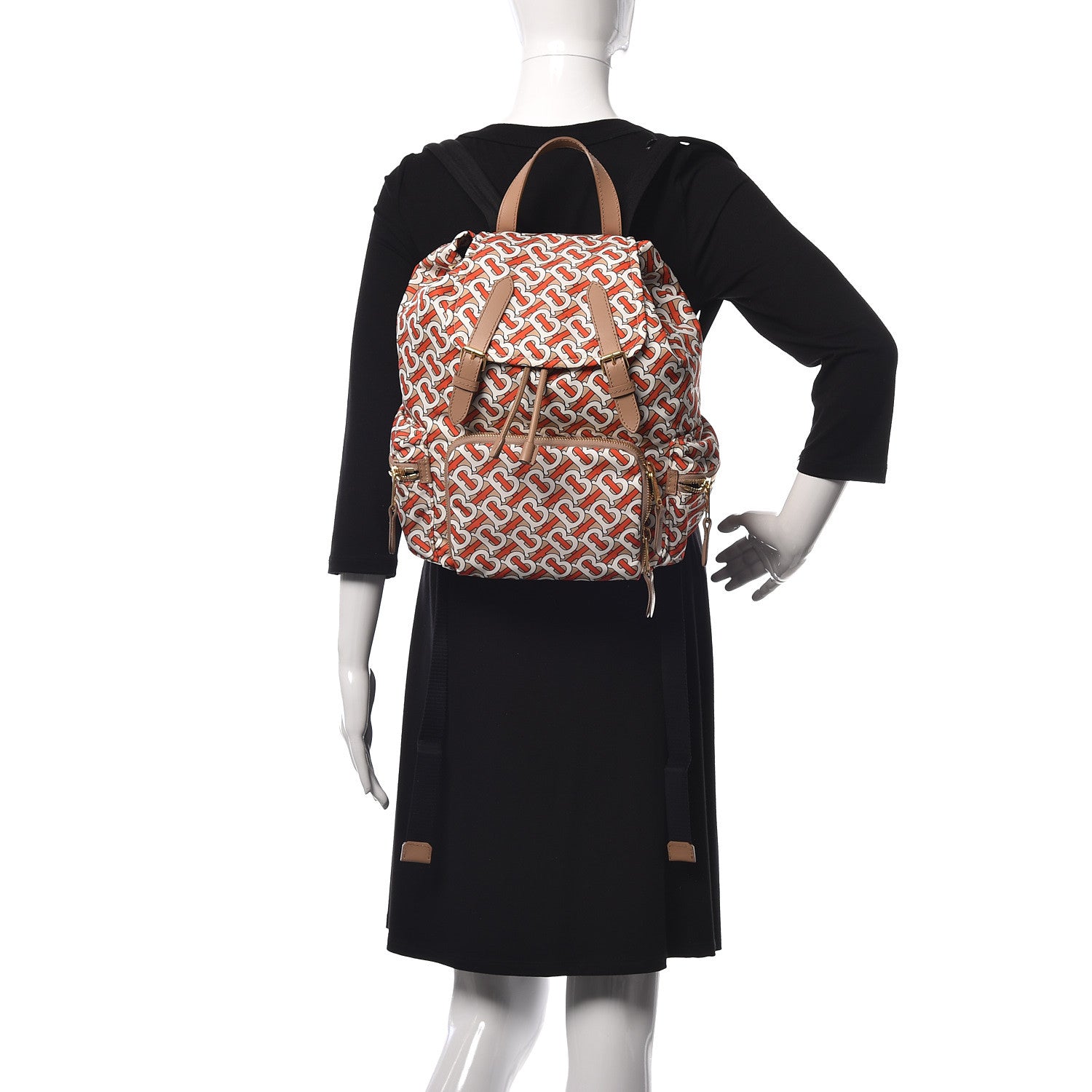 Burberry Nylon Monogram Medium Rucksack Backpack Vermillion 2 of 11