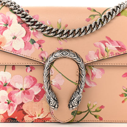 Gucci Calfskin Blooms Print Small Dionysus Shoulder Bag Pink Apricot Multicolor 8 of 10