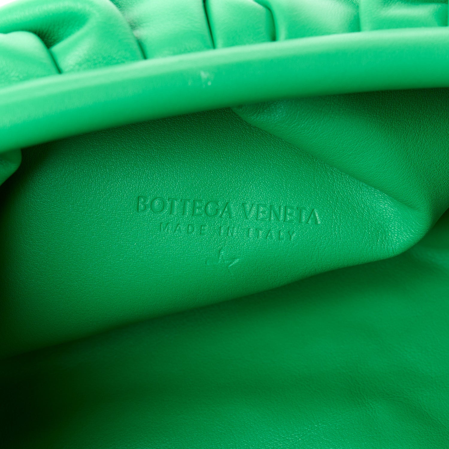 Bottega Veneta Smooth Butter Calf The Pouch Oversized Clutch Parakeet 6 of 11