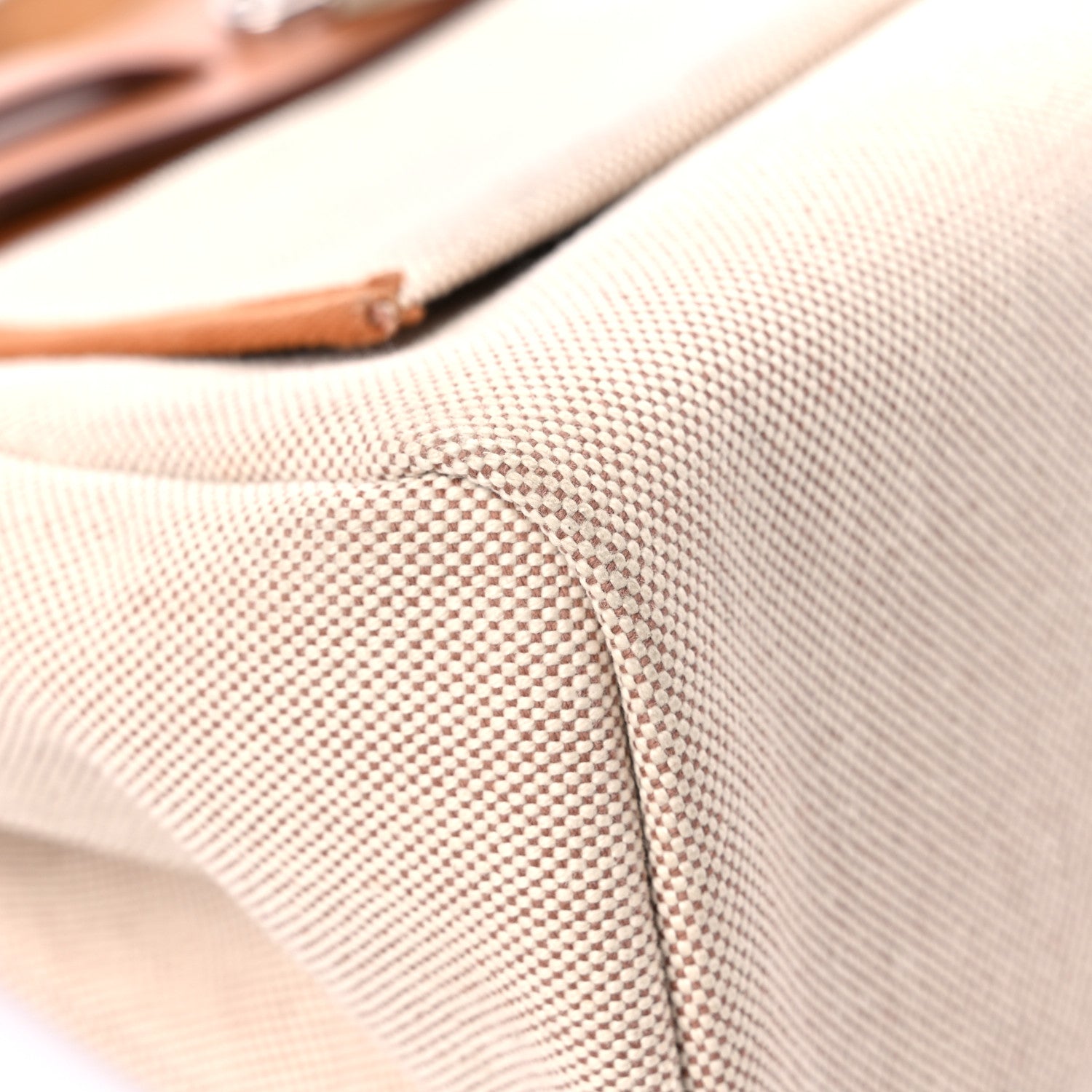 Hermes Vache Hunter Toile Pegase Pop Herbag Zip Retourne 31 PM Capucine Ecru 12 of 13