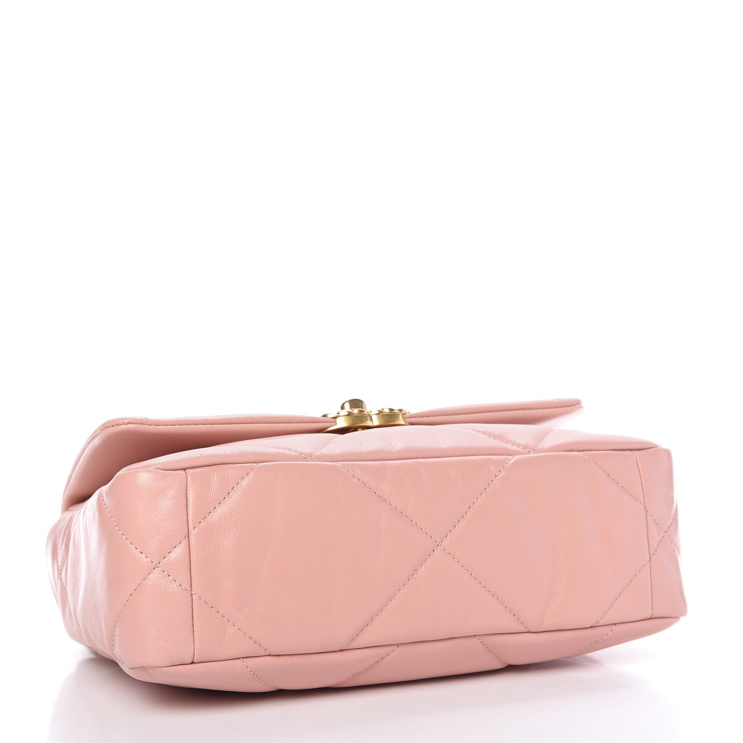 Chanel Goatskin Quilted Medium Chanel 19 Flap Light Pink 4 of 11