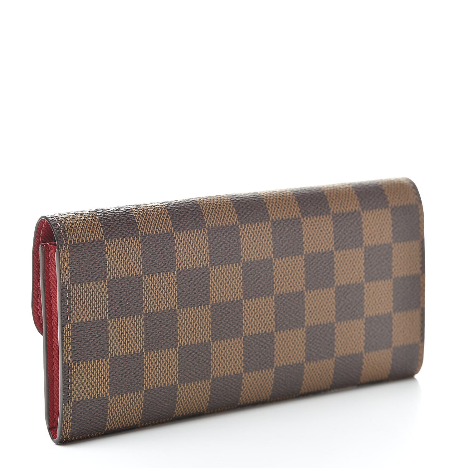 Louis Vuitton Damier Ebene Emilie Wallet Red 3 of 8