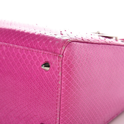 Christian Dior Python Medium Lady Dior Pink 11 of 17