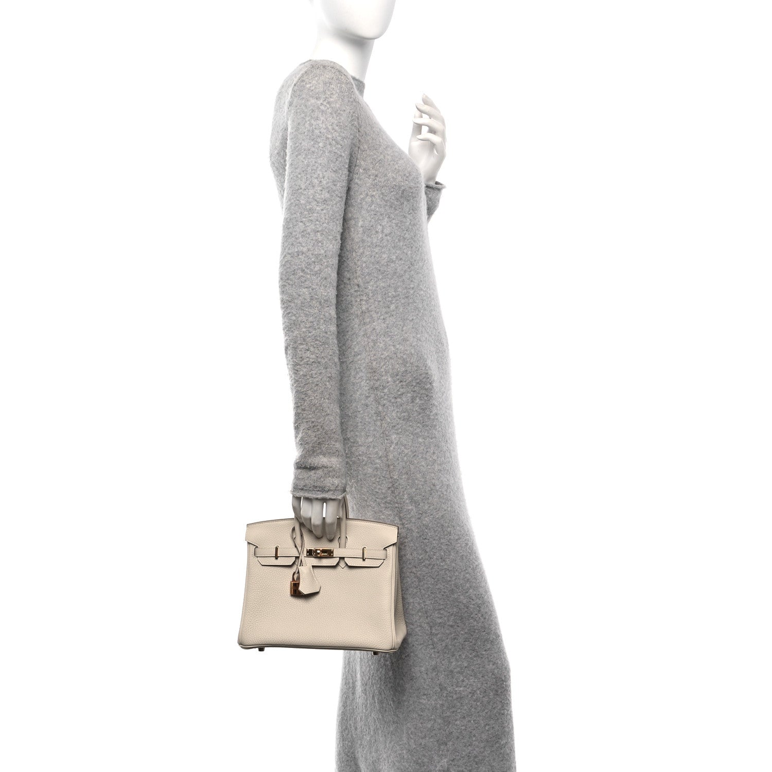 Hermes Togo Birkin 25 Craie 2 of 11